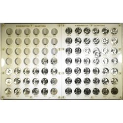 1941 THRU 65-P WASHINGINTON QUARTER SET GEM BU