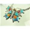 Image 4 : Zuni Inlay Butterfly Necklace - "B"