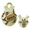 Image 1 : 2 Acoma Pottery Jars - Daisy Lewis