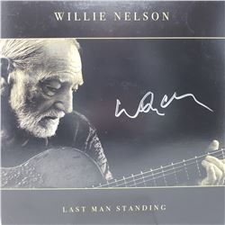 Willie Nelson Signed Last Man Standing Album Cover