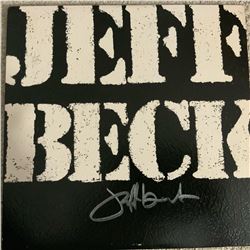 Jeff Beck Signed There and Back Album Cover