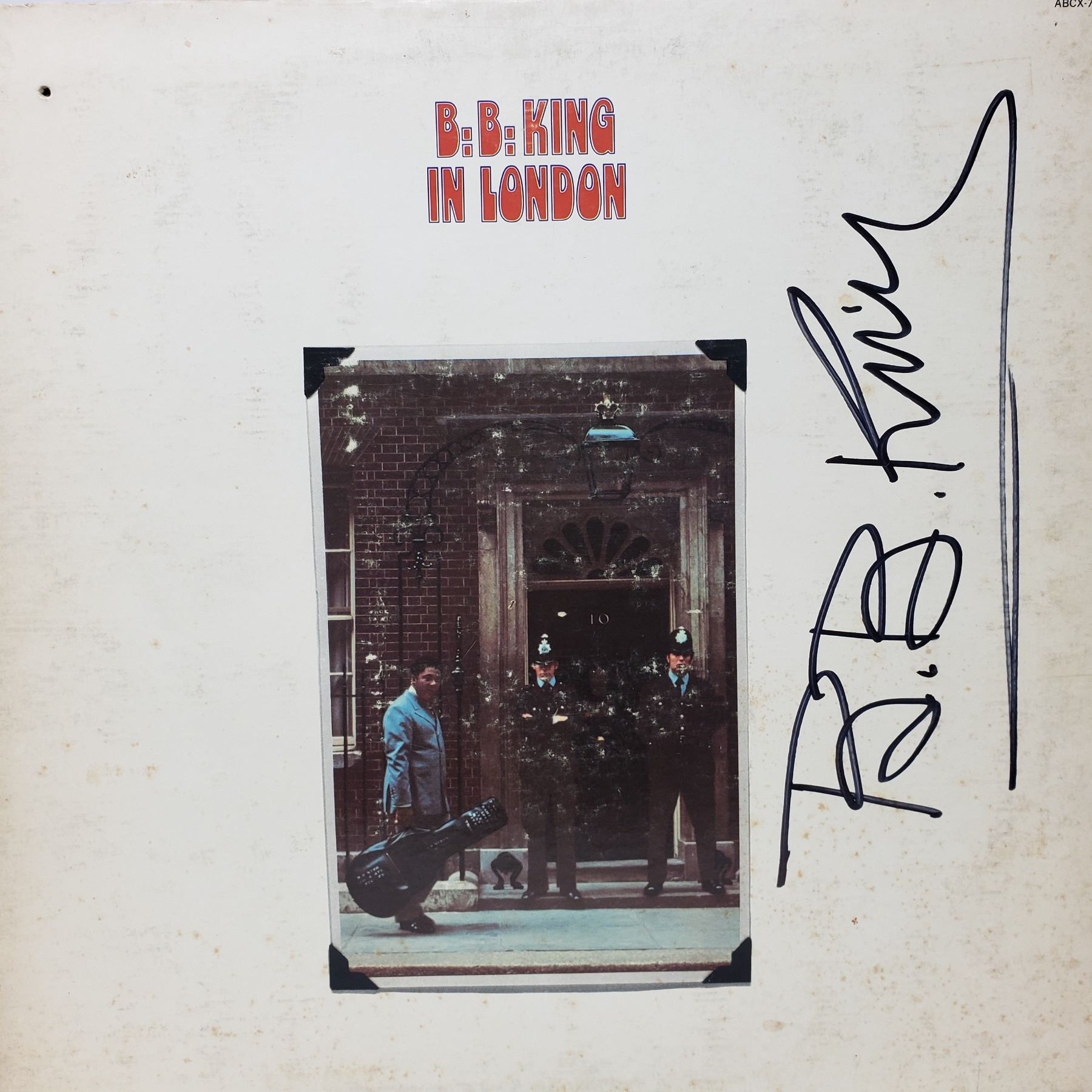 Signed B.B. King, In London Album Cover