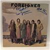 Image 1 : Signed Foreigner "Foreigner" Album Cover