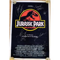 Signed Jurassic Park Movie Poster