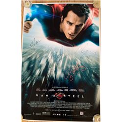 Signed Man of Steel Movie Poster