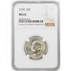 Image 1 : 1939 Washington Quarter Coin NGC MS65