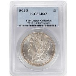 1902-S $1 Morgan Silver Dollar Coin PCGS MS65