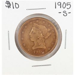 1905-S $10 Liberty Head Eagle Gold Coin