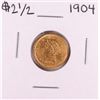 Image 1 : 1904 $2 1/2 Liberty Head Quarter Eagle Gold Coin