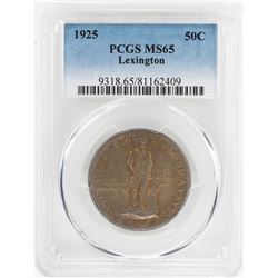 1925 Lexington Sesquicentennial Commemorative Half Dollar Coin PCGS MS65