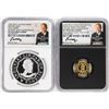 Image 1 : 1792-2017 Half Disme 1/10 oz. Gold & 1oz. Silver Medals NGC PF70 W/ Moy Signature Set