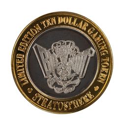 .999 Silver Stratosphere Las Vegas, Nevada $10 Casino Limited Edition Gaming Token
