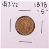 Image 1 : 1878-S $2 1/2 Liberty Head Quarter Eagle Gold Coin