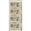 Image 1 : Uncut Sheet of (4) State of Louisiana Baby Bond Obsolete Notes