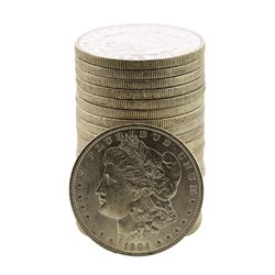 Roll of (20) Brilliant Uncirculated 1904-O $1 Morgan Silver Dollar Coins