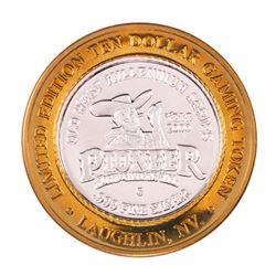 .999 Silver Pioneer Hotel & Gambling Hall $10 Casino Limited Edition Gaming Token