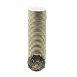 Roll of (50) Brilliant Uncirculated 1963 Roosevelt Dime Coins