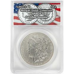 1904-O $1 Morgan Silver Dollar Coin ANACS Certified Genuine