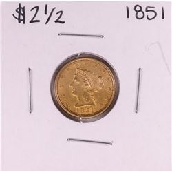 1851 $2 1/2 Liberty Head Quarter Eagle Gold Coin