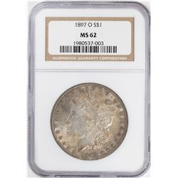 1897-O $1 Morgan Silver Dollar Coin NGC MS62