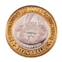 .999 Silver Fitzgerald's Casino & Hotel Las Vegas, NV $10 Limited Edition Gaming Token