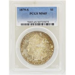 1879-S $1 Morgan Silver Dollar Coin PCGS MS65