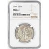 Image 1 : 1944-S Franklin Half Dollar Coin NGC MS64+