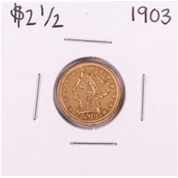 1903 $2 1/2 Liberty Head Quarter Eagle Gold Coin