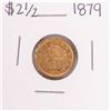 Image 1 : 1879 $2 1/2 Liberty Head Quarter Eagle Gold Coin