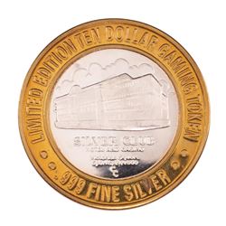 .999 Silver Silver Club Casino Sparks, NV $10 Limited Edition Casino Gaming Token