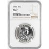 Image 1 : 1953 Proof Franklin Half Dollar Coin NGC PF67