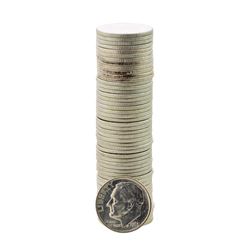 Roll of (50) Brilliant Uncirculated 1963 Roosevelt Dime Coins