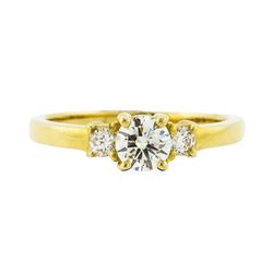 14KT Yellow Gold 0.66 ctw Diamond Ring