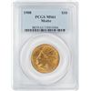 Image 1 : 1908 $10 Indian Head Eagle Gold Coin PCGS MS61
