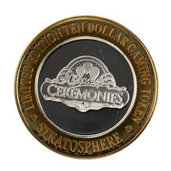 .999 Silver Stratosphere Las Vegas, NV $10 Casino Limited Edition Gaming Token