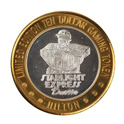 .999 Silver Hilton Las Vegas, Nevada $10 Casino Limited Edition Gaming Token