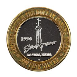 .999 Silver Stratosphere Las Vegas, NV $10 Casino Limited Edition Gaming Token