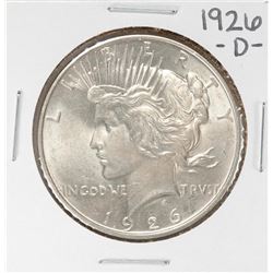1926-D $1 Peace Silver Dollar Coin
