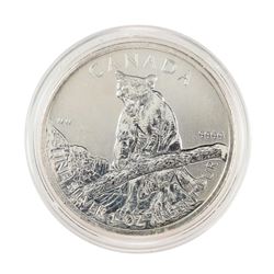 2012 Canada $5 Cougar 1oz. Silver Coin