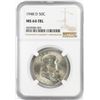 Image 1 : 1948-D Franklin Half Dollar Coin NGC MS64FBL