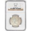 Image 1 : 1897 Barber Half Dollar Coin NGC AU53