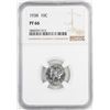 Image 1 : 1938 Proof Mercury Dime Coin NGC PF66