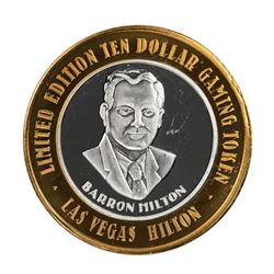 .999 Silver Hilton Las Vegas, Nevada $10 Casino Limited Edition Gaming Token