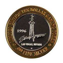 .999 Silver Stratosphere Las Vegas, NV $10 Casino Limited Edition Gaming Token