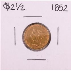 1852 $2 1/2 Liberty Head Quarter Eagle Gold Coin