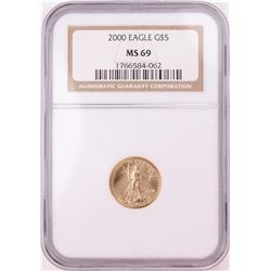 2000 $5 American Gold Eagle Coin NGC MS69