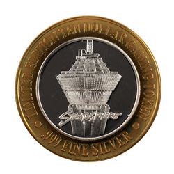 .999 Silver Stratosphere Las Vegas, NV $10 Casino Limited Edition Gaming Token
