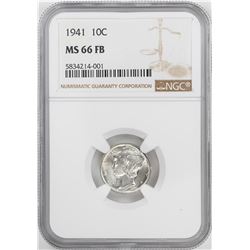 1941 Mercury Dime Coin NGC MS66FB