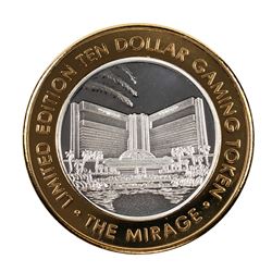 .999 Fine Silver Mirage Las Vegas, Nevada $10 Limited Edition Gaming Token