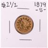 Image 1 : 1879-S $2 1/2 Liberty Head Quarter Eagle Gold Coin